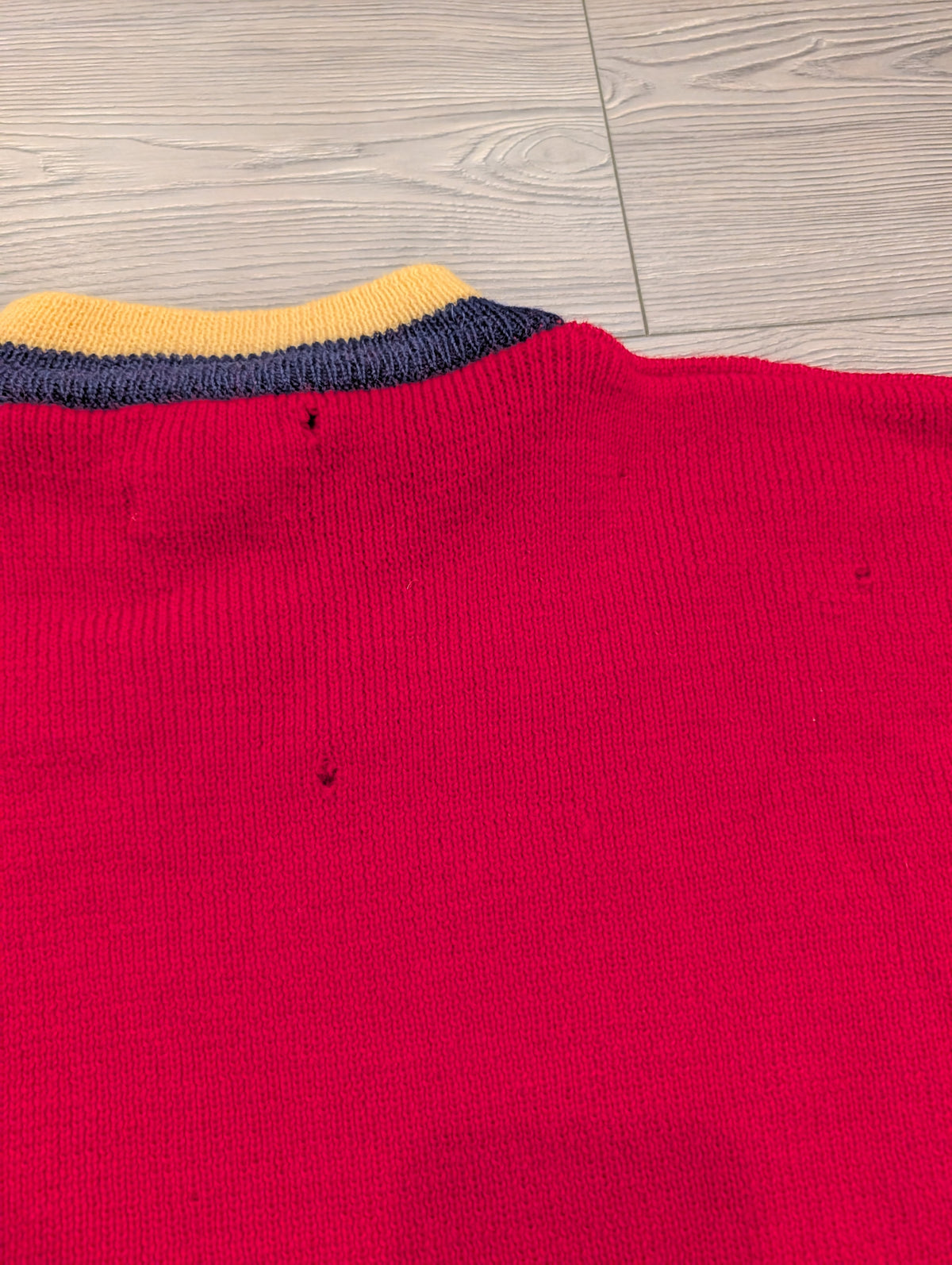 80s B.D. Baggies Varsity Club Knit Sweater