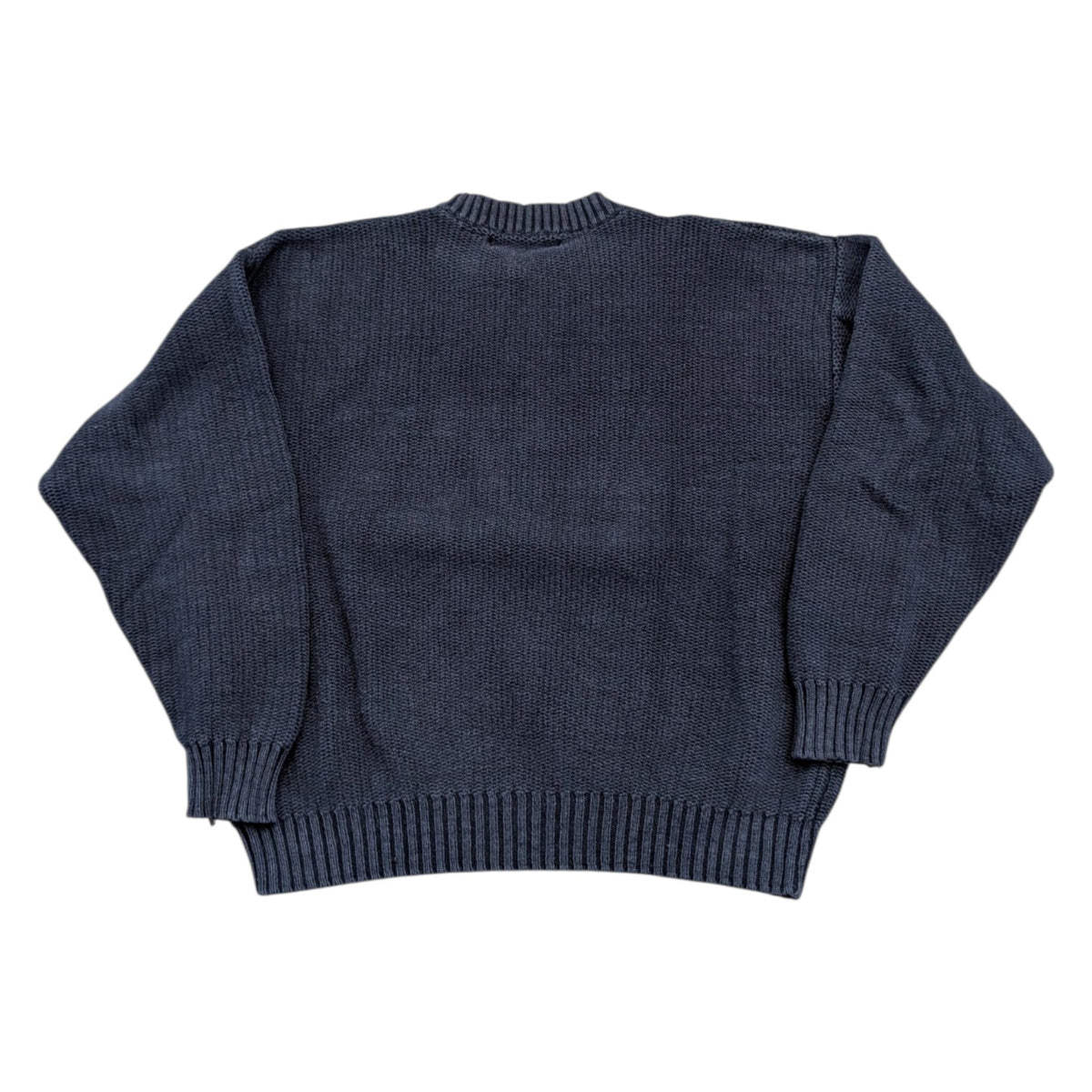 90s Structure Logo Knit Crewneck Sweater
