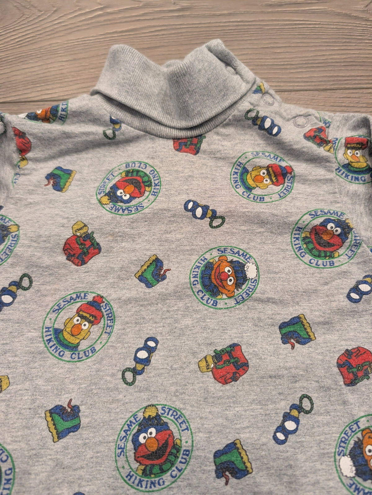 90s Youth Sesame Street Hiking Club One piece Turtleneck