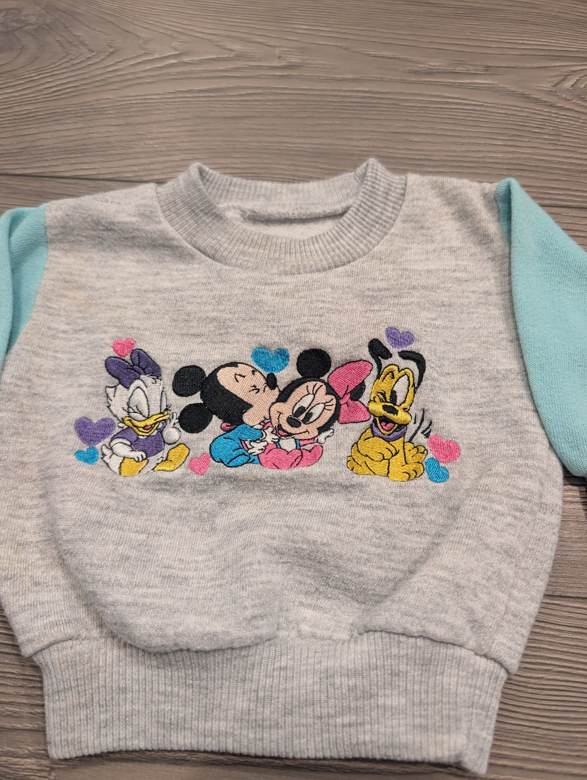 90s Youth Disney Baby Mickey Mouse and Friends 2 Piece Sweatsuit