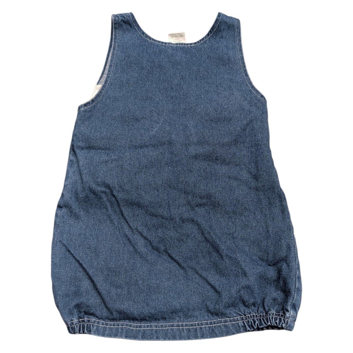 90s/Y2K Youth Mickey for Kids Minnie Denim Jumper Dress and Long Sleeve Onepiece Shirt set