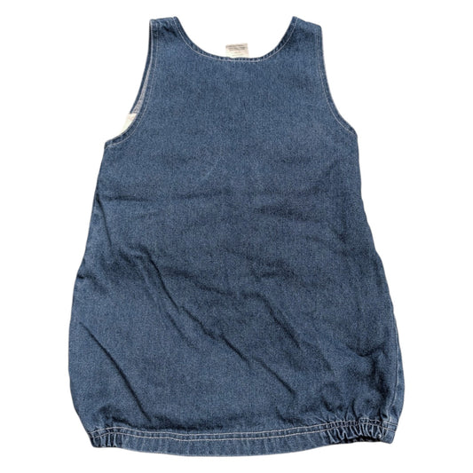90s/Y2K Youth Mickey for Kids Minnie Denim Jumper Dress and Long Sleeve Onepiece Shirt set