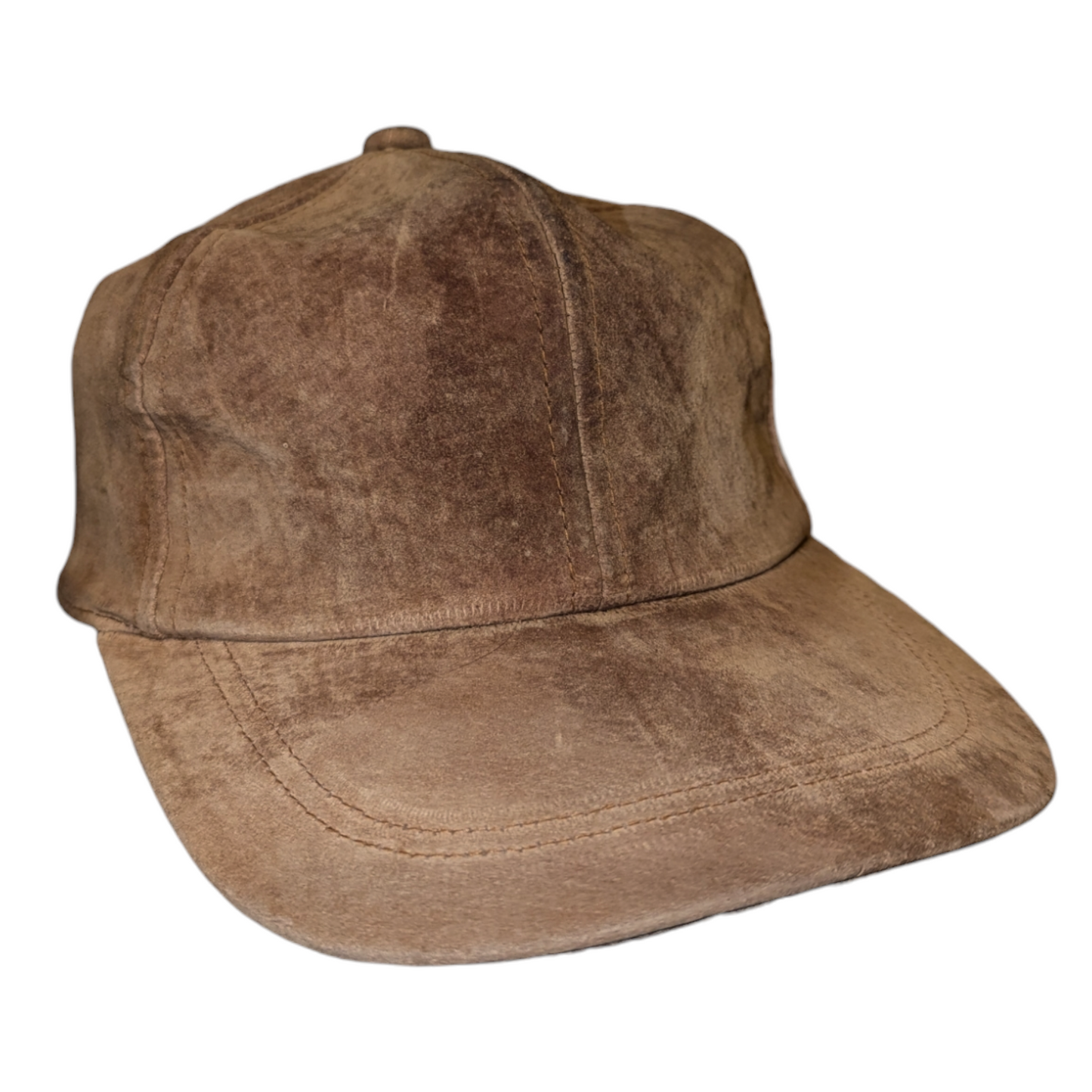 90s Genuine Leather Suede baseball cap hat