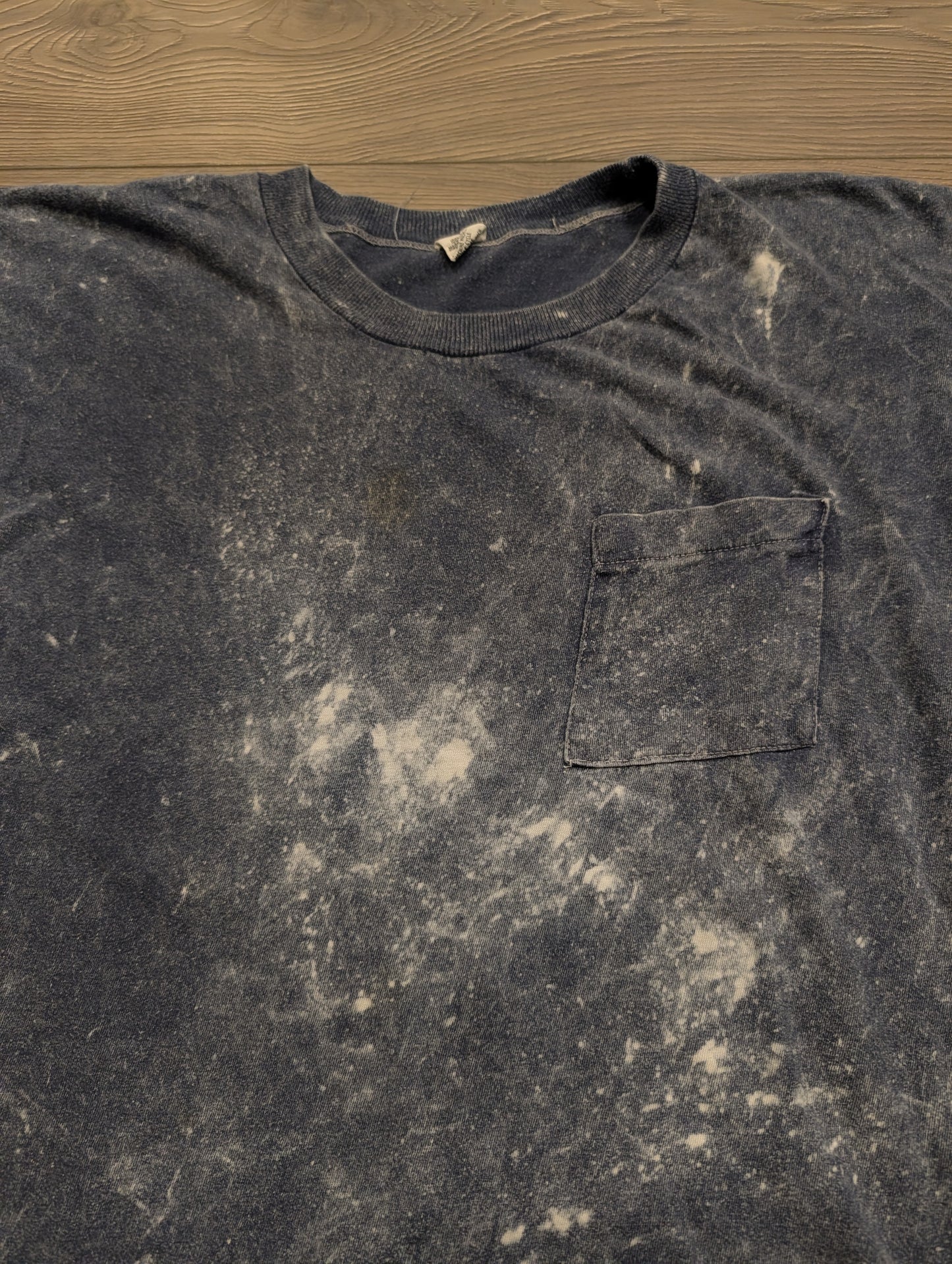 80's Stone Washed Blue Pocket T shirt
