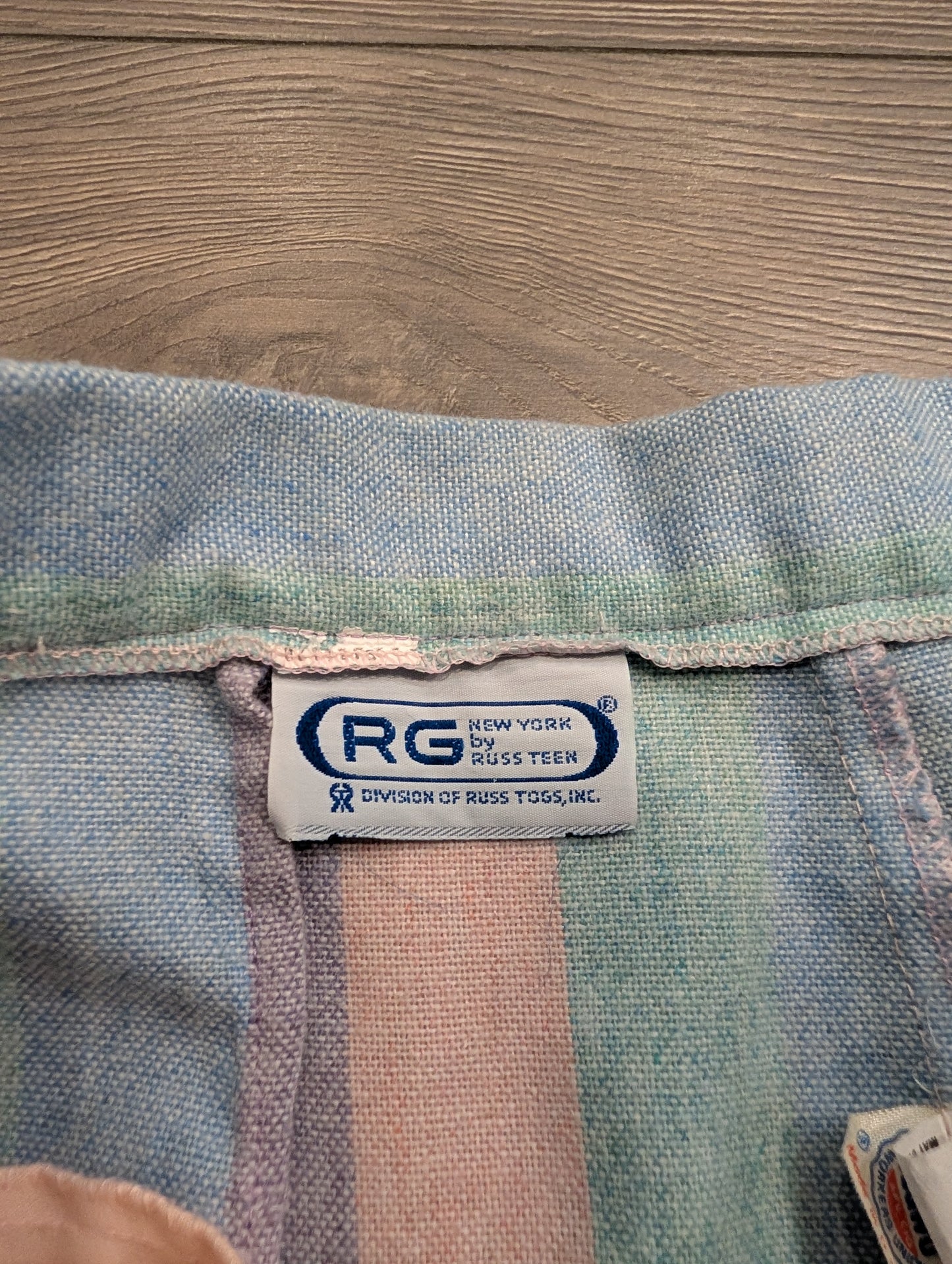 80s Women's Pastel Striped Pants