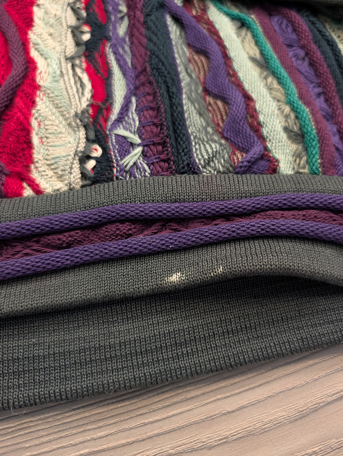 90s Coogi 3D Knit Cotton Sweater