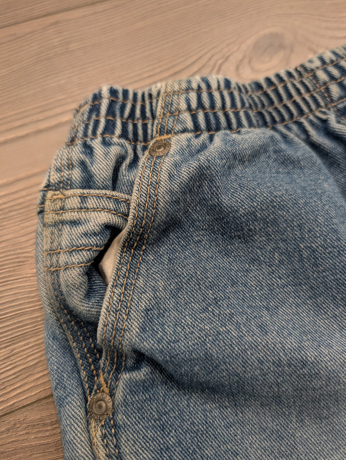 Y2K Youth Koala Kids Denim Carpenter Shorts