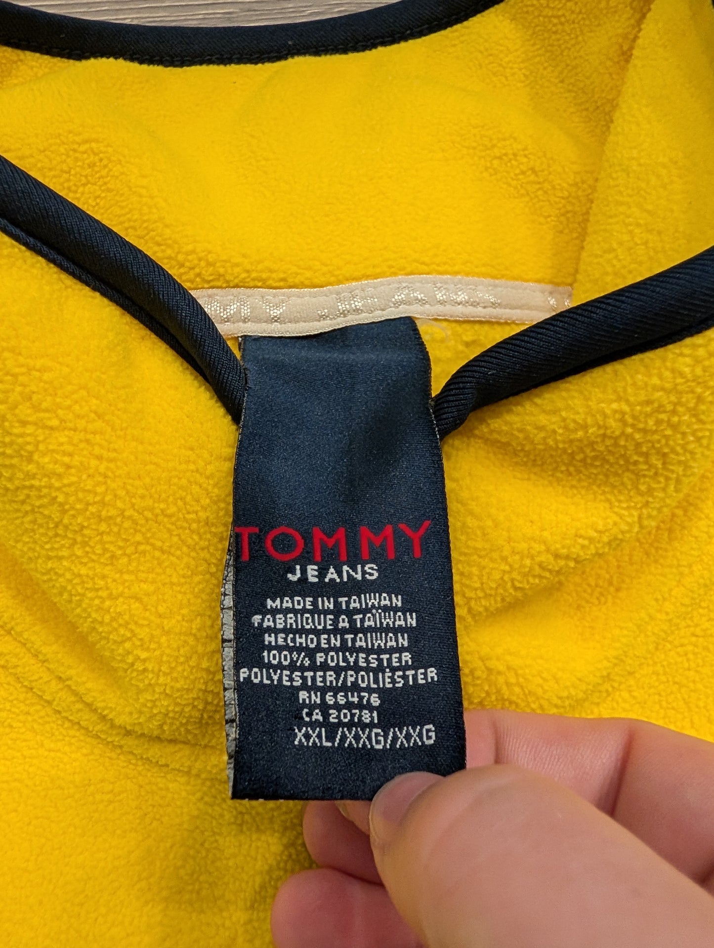 Y2K Tommy Hilfiger Yellow Fleece Vest