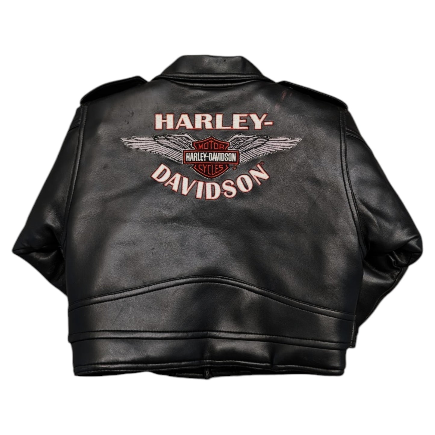 Y2K Youth Harley-Davidson Biker Jacket