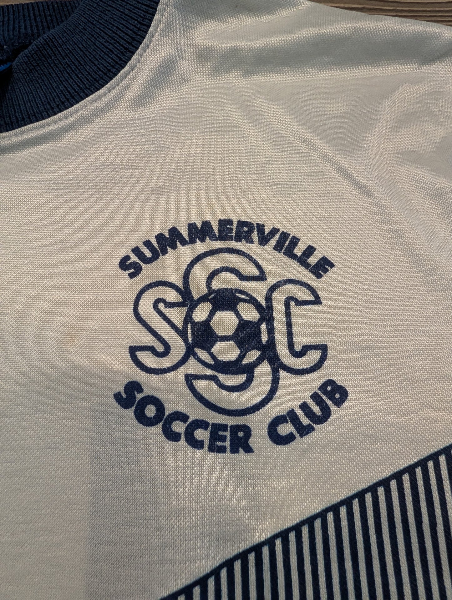 80's/90's Umbro Lined Patterened Summerville Soccer Club Jersey