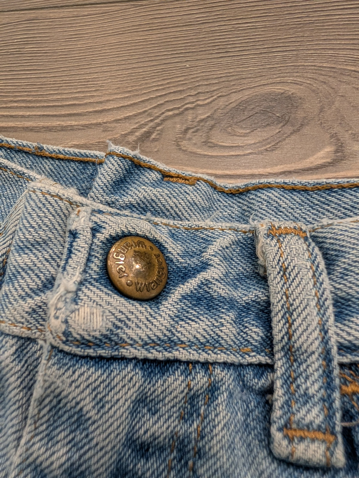 90s Youth Stone-Washed Wrangler Jorts