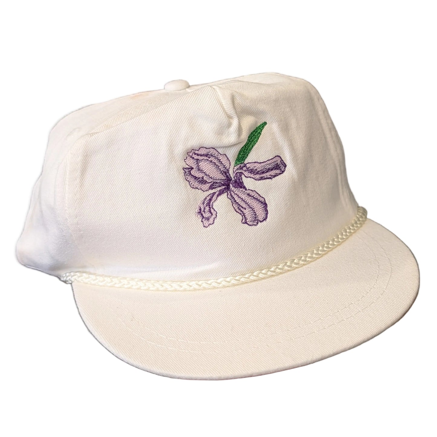 90's Purple Iris Corded Strapback Hat