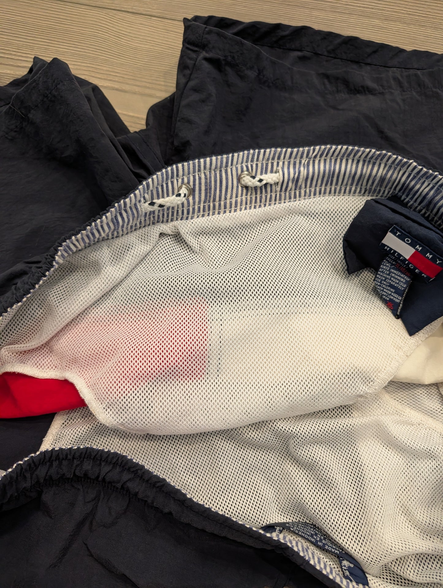 90's Tommy Hilfiger Flag Swim Shorts