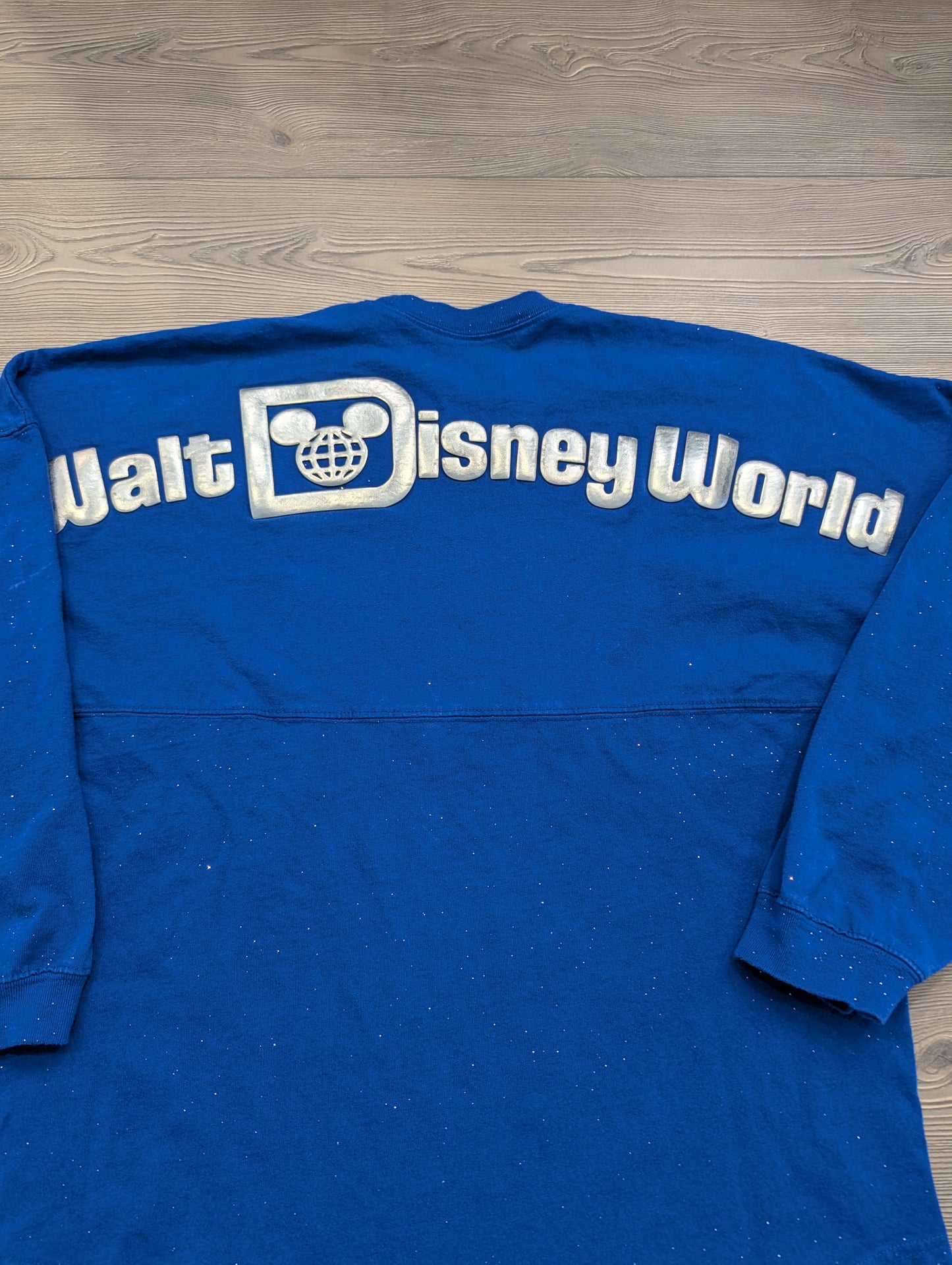 Walt Disney World Blue Sparkle Spirit Jersey Long Sleeve T shirt
