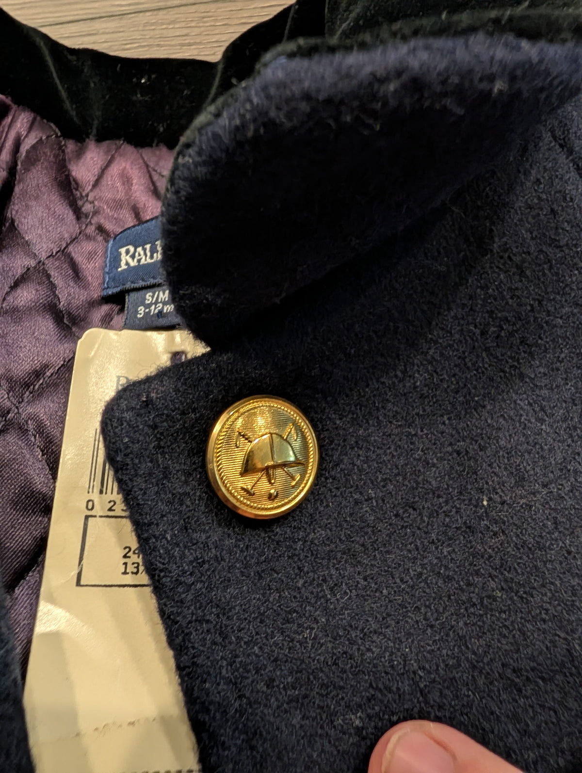 90s NWT Youth Ralph Lauren Wool Dress Coat