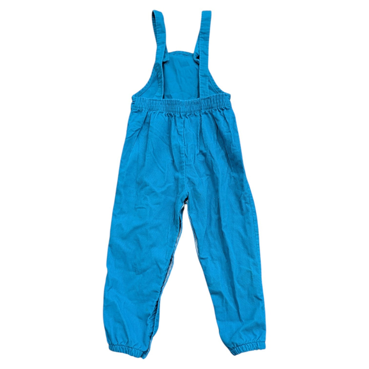 90s Youth Solid Light Blue Corduroy Overalls