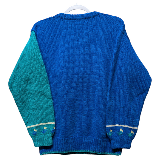 80s The Eagles Eye Knit Christmas Stocking Sweater