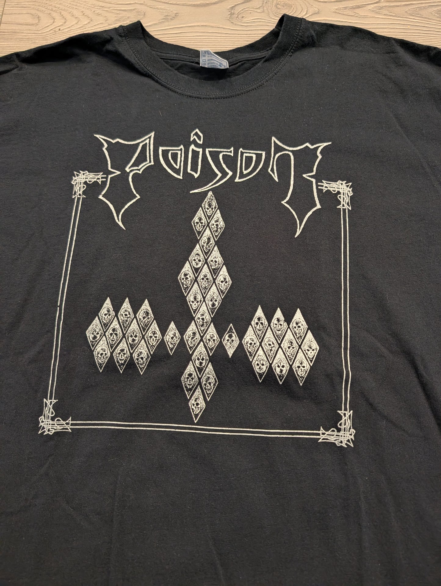 Mid 2000s Poison Into The Abyss Metal Band T shirt