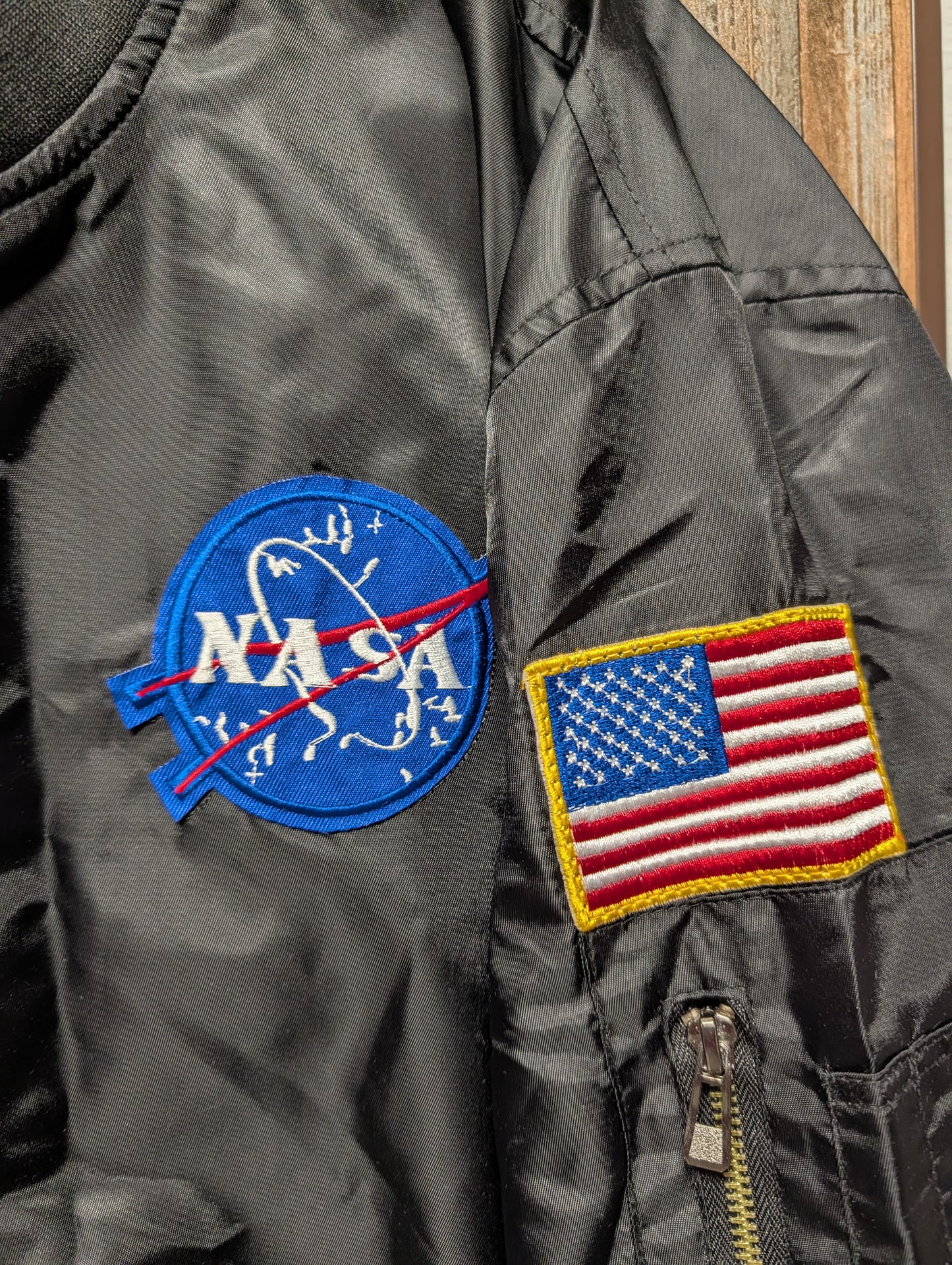 Modern NASA 100th Space Shuttle Mission Military Bomber Jacket