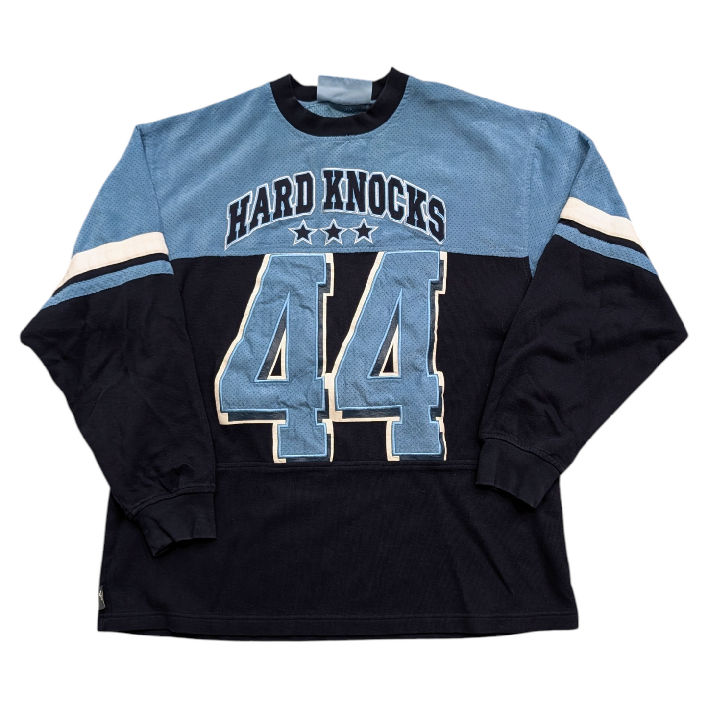 90s/Y2K Hard Knocks Long Sleeve Jersey Style Shirt