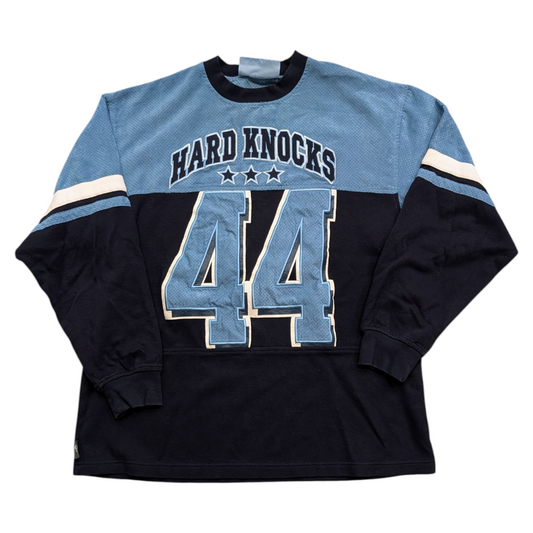 90s/Y2K Hard Knocks Long Sleeve Jersey Style Shirt
