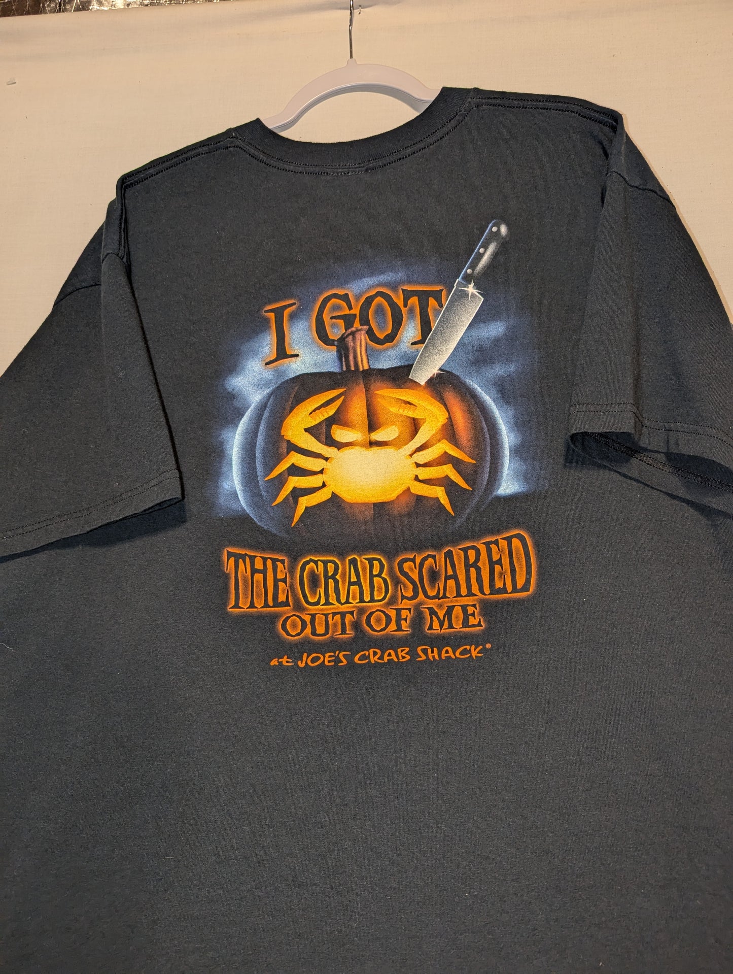 Y2K Joes Crab Shack Halloween t shirt