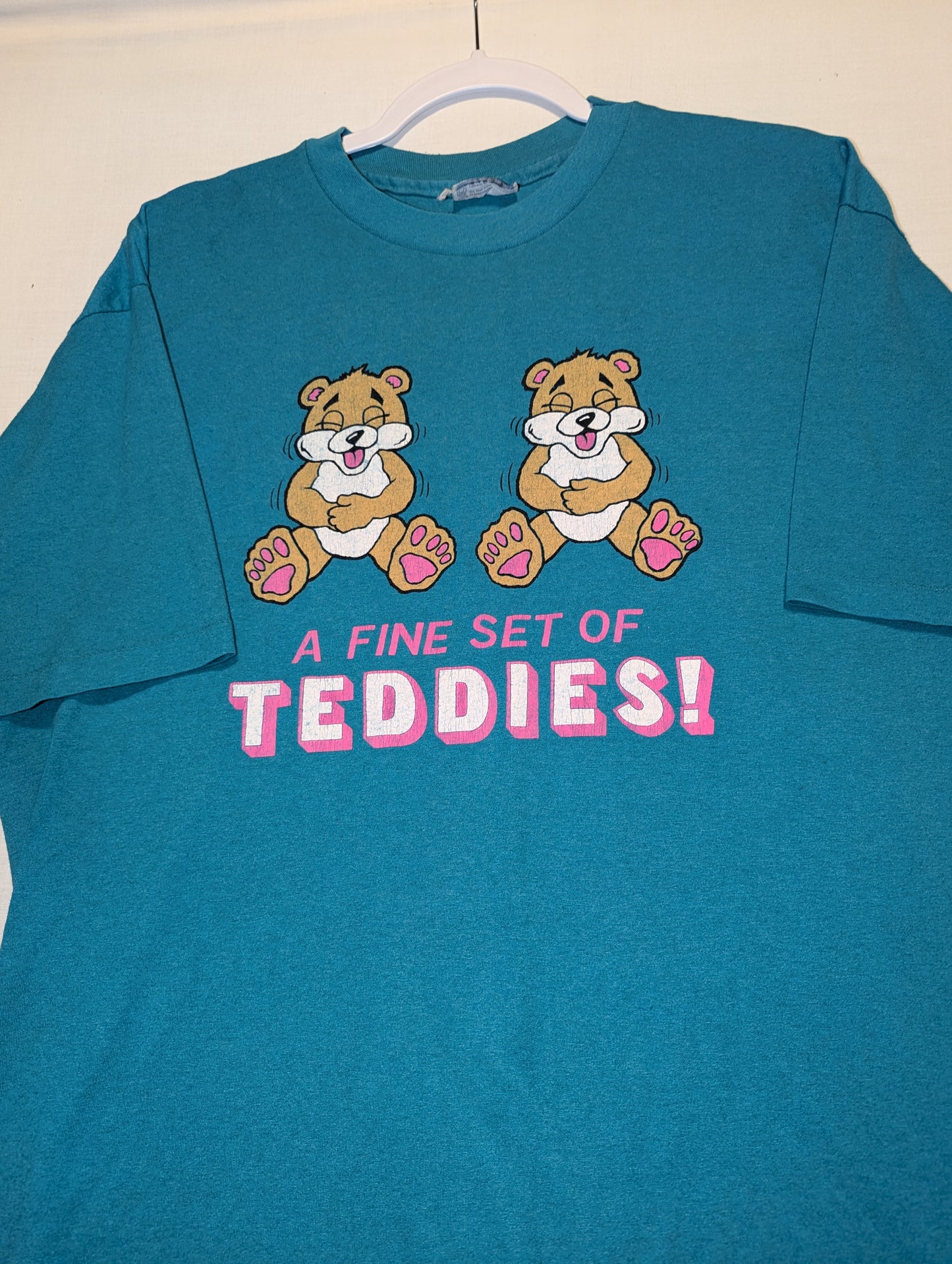 80s / 90s A Fine Set of Teddies parody t shirt