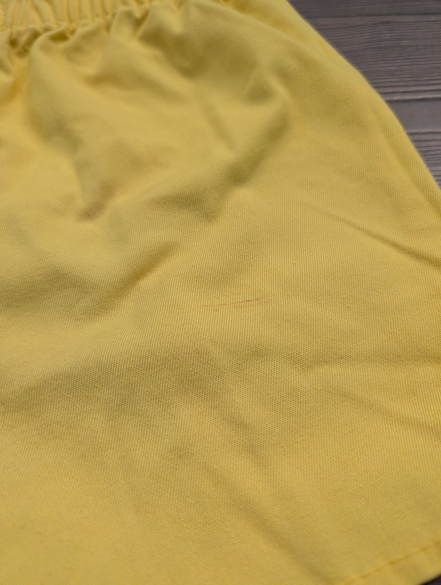 80s Youth Solid Yellow Shorts