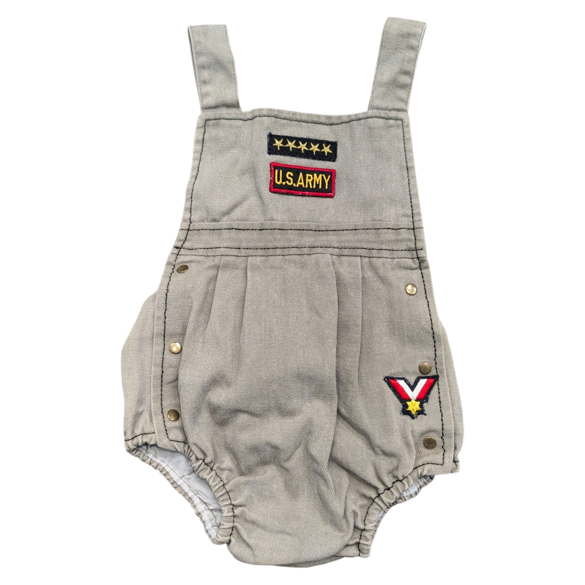 90s Youth Military-Inspired Baby Bubble Romper