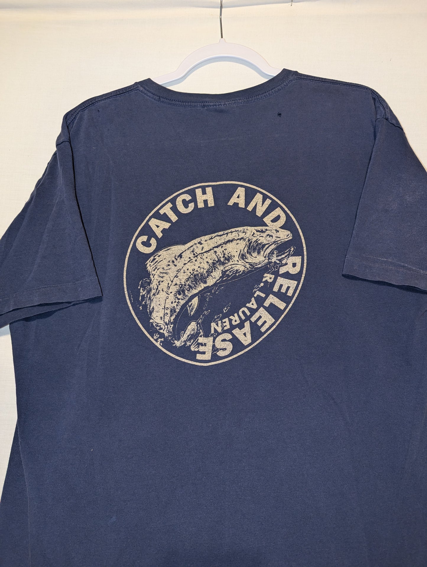 90s Polo Sport Catch and Release pocket t shirt