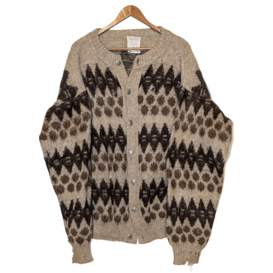90s Lord Jeff Mohair Icelandic Baggy Shag Cardigan