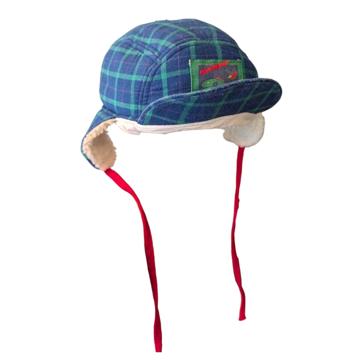 90s Youth Gymboree Plaid Winter Hat with Earflaps