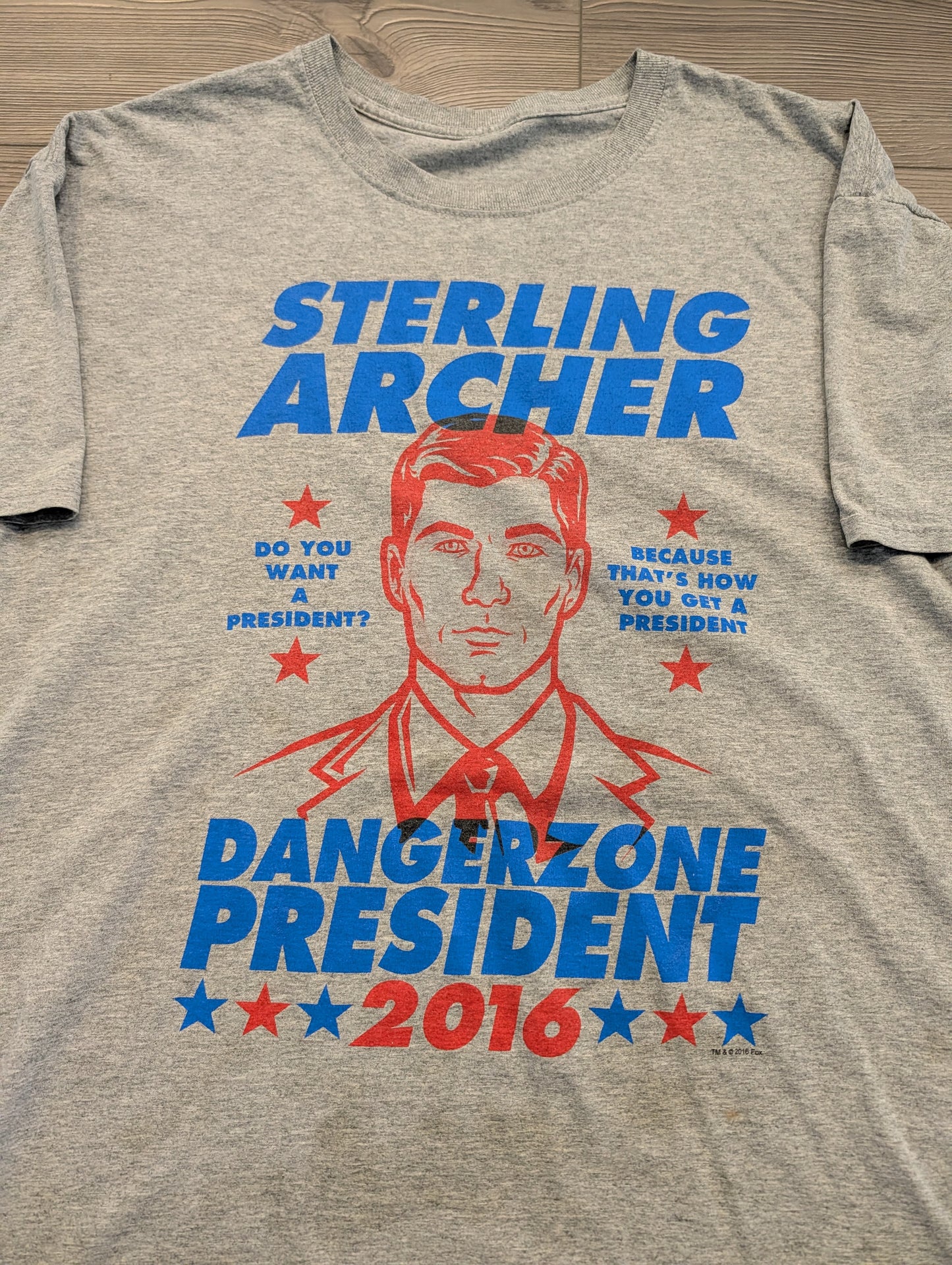 2016 Sterling Archer Dangerzone President T shirt