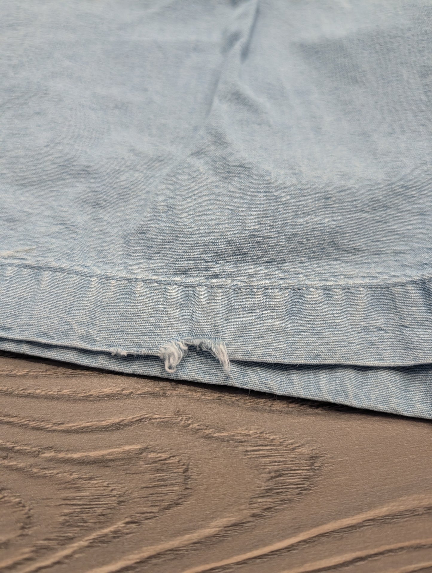 90s/Y2K Ralph Lauren Chaps Long Pleated Denim Cotton Shorts
