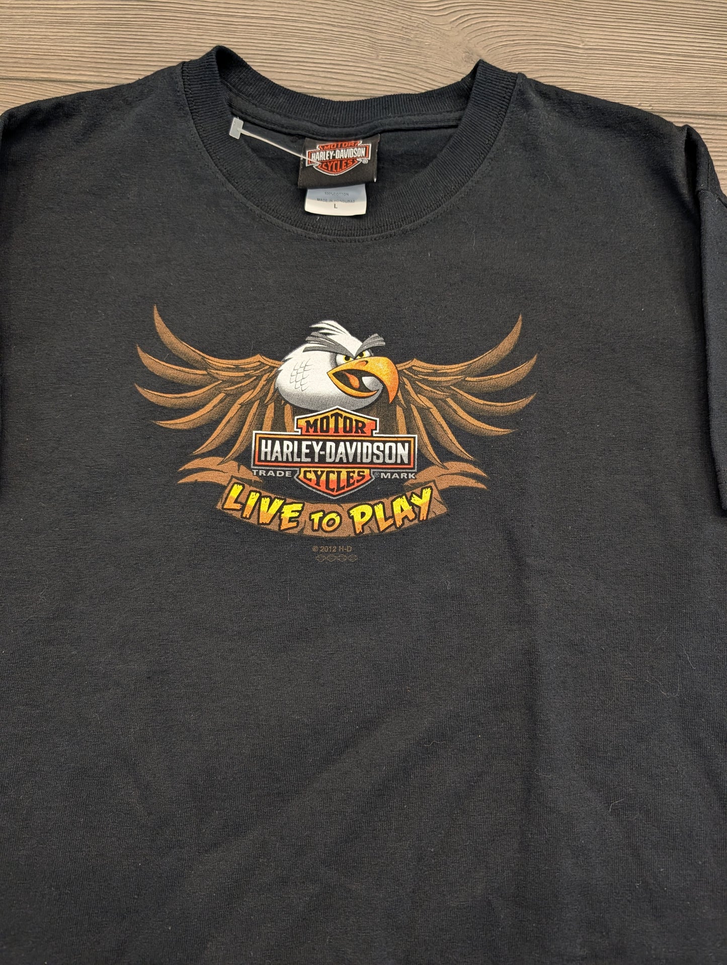 2012 Youth Live to Play Harley Davidson T shirt