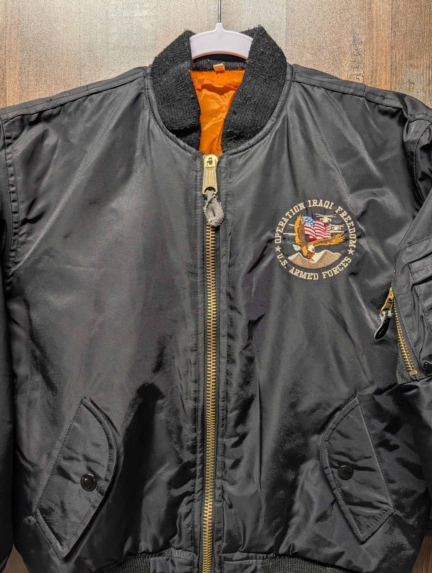 Y2K 2003 Operation Iraqi Freedom Armed Forces Bomber Jacket