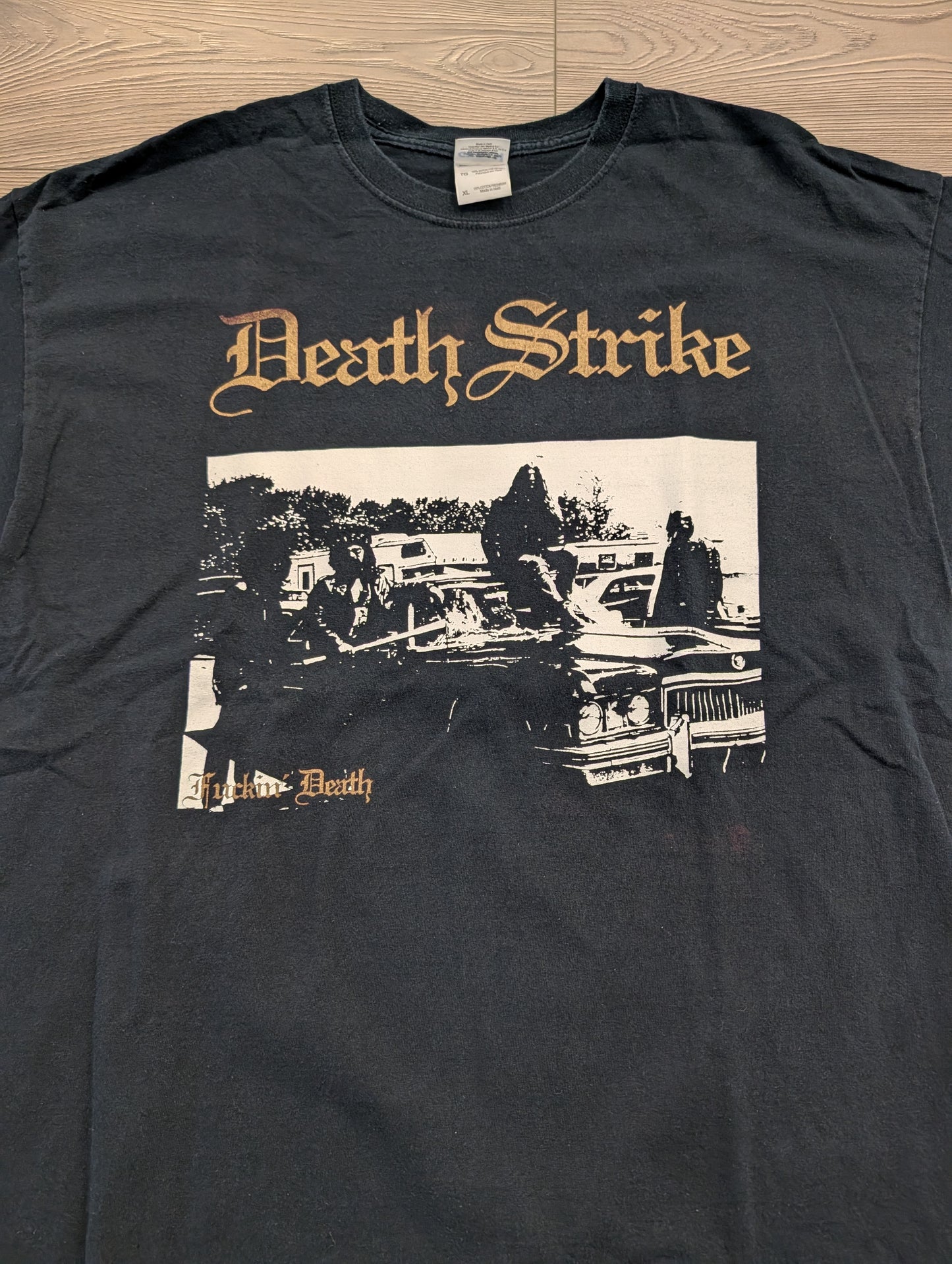 Y2K Death Strike F**k Death Metal Band t-shirt