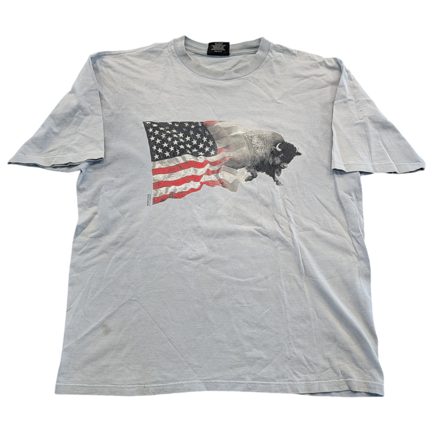 90's/ Y2K American Flag with American Buffalo T shirt
