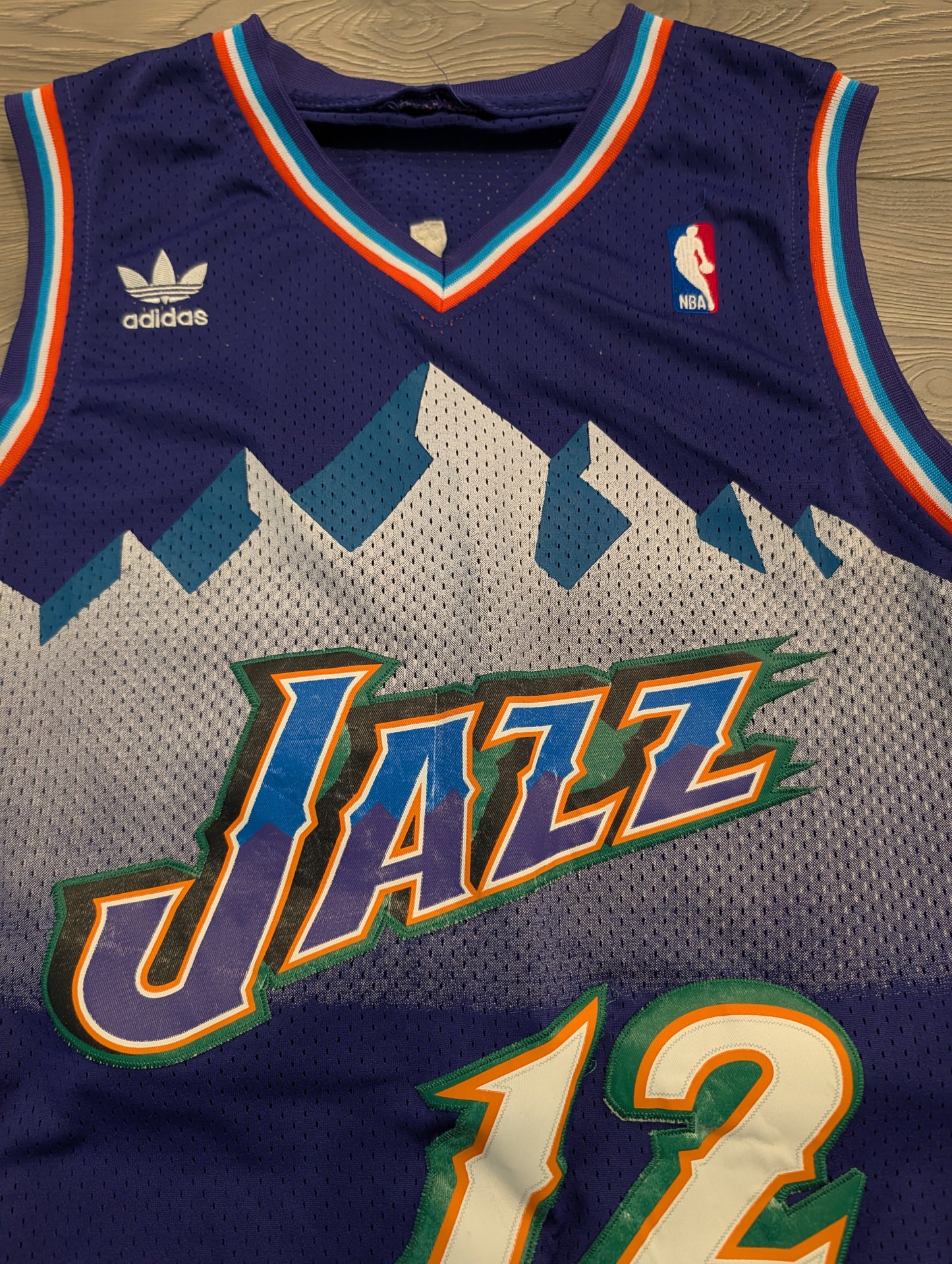 90s Adidas NBA John Stockton Jersey