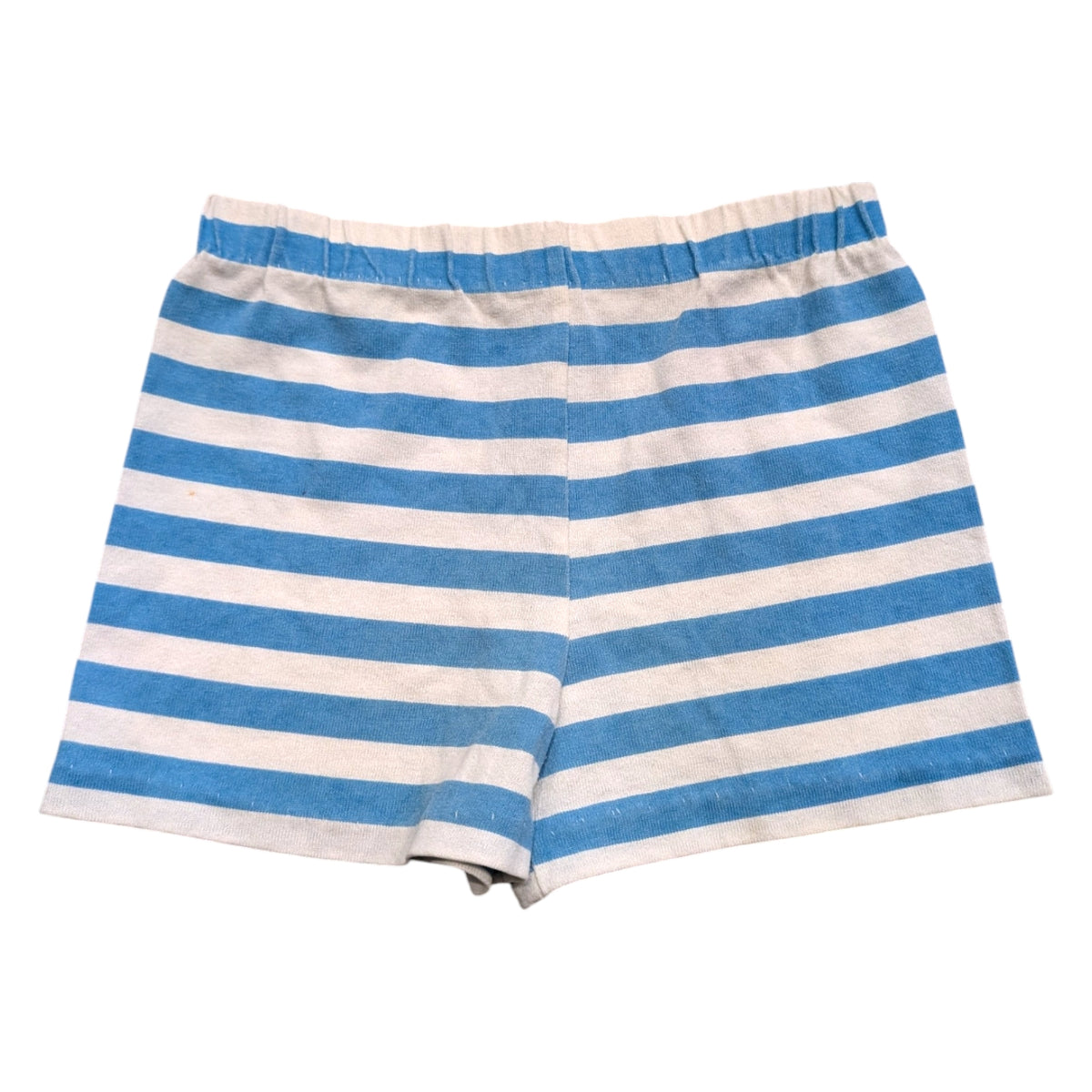 80s/90s Youth Blue and White Horizontal Striped Play Shorts