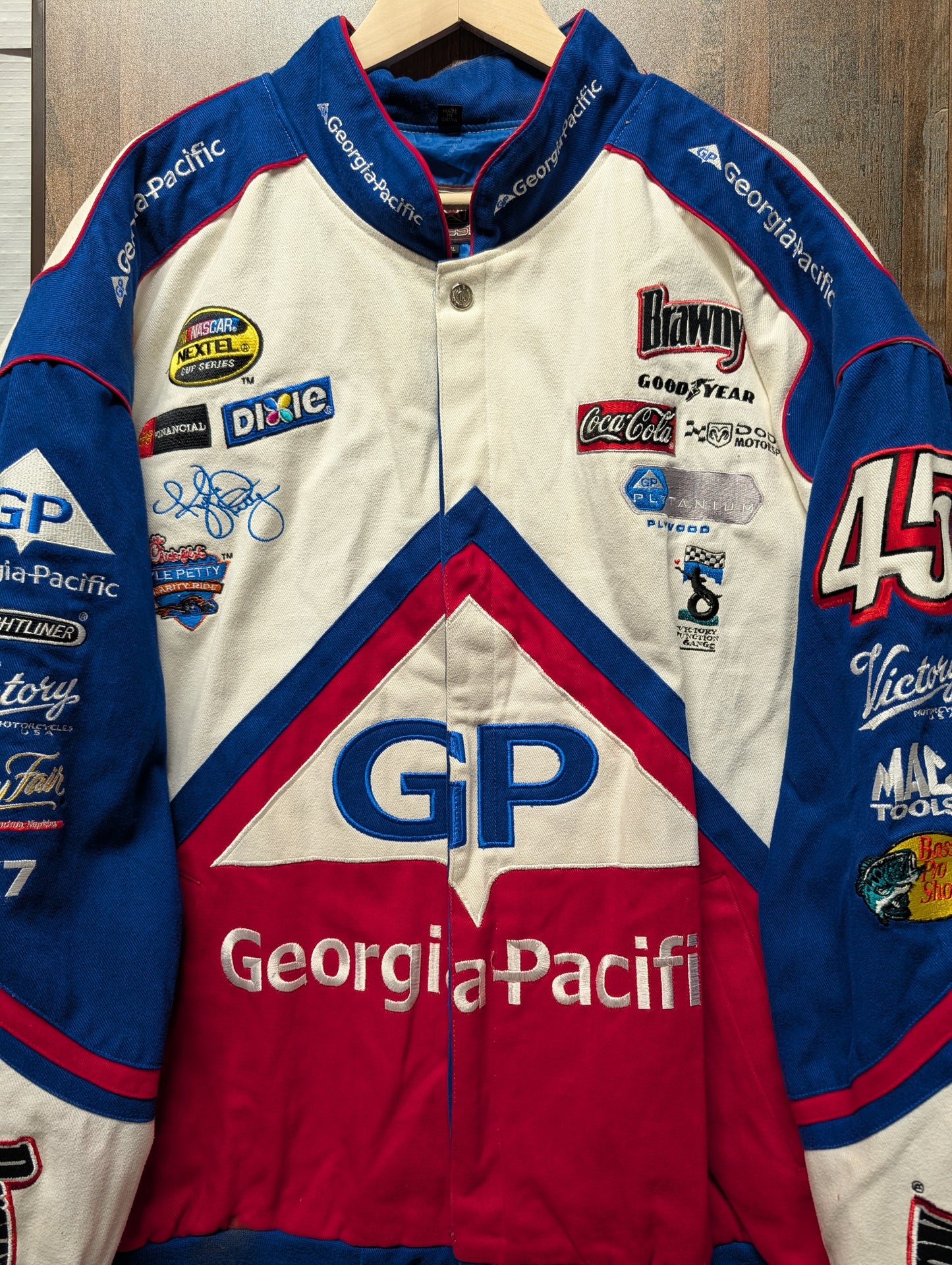 90s / Y2K Kyle Petty Georiga Pacific NASCAR JH Jacket