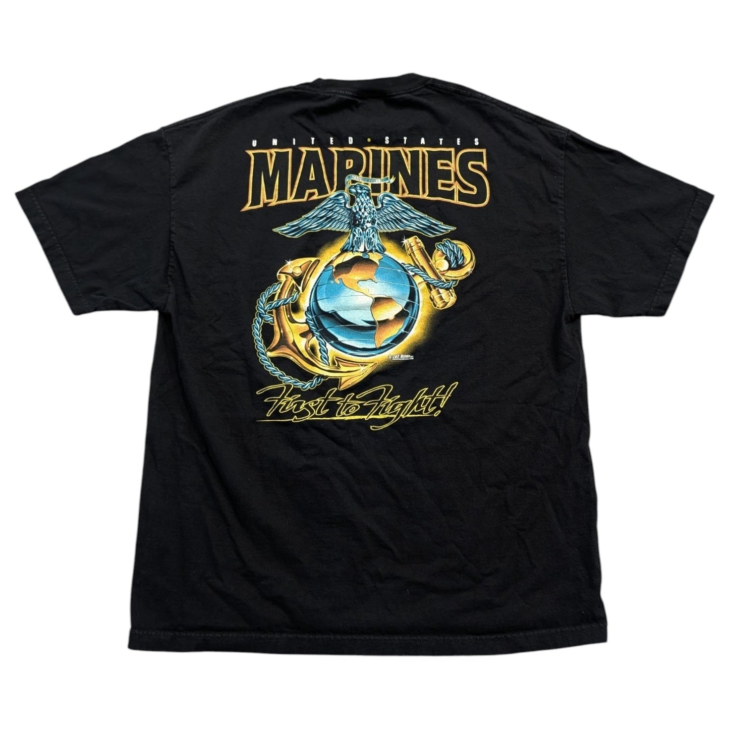 90s/Y2K United States Marines First To Fight Short Sleeve T shirt
