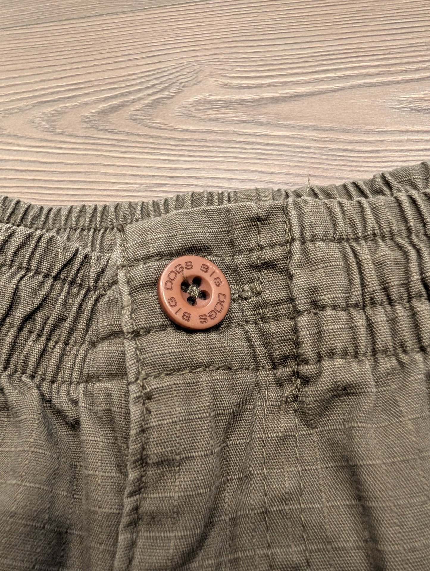 Modern Big Dogs Green Cargo Shorts