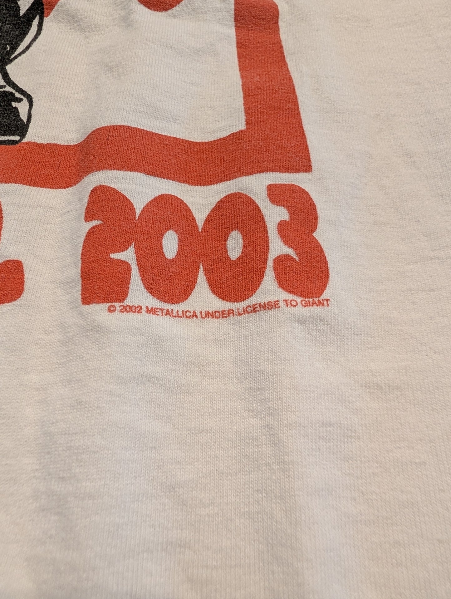 2003 Metallica Club 'Em All T shirt