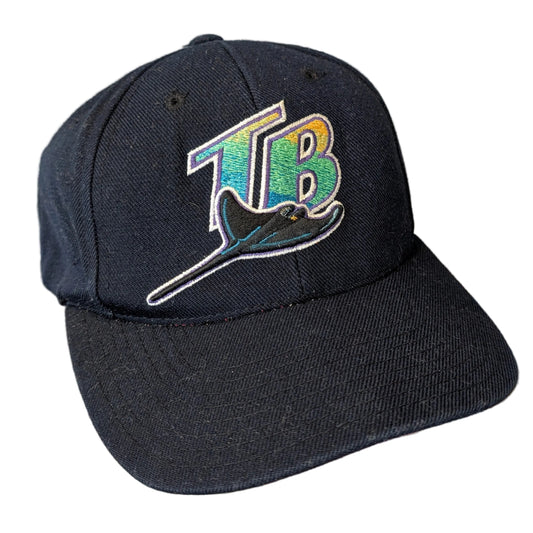 90's MLB Tampa Bay Rays Wool Snapback Hat
