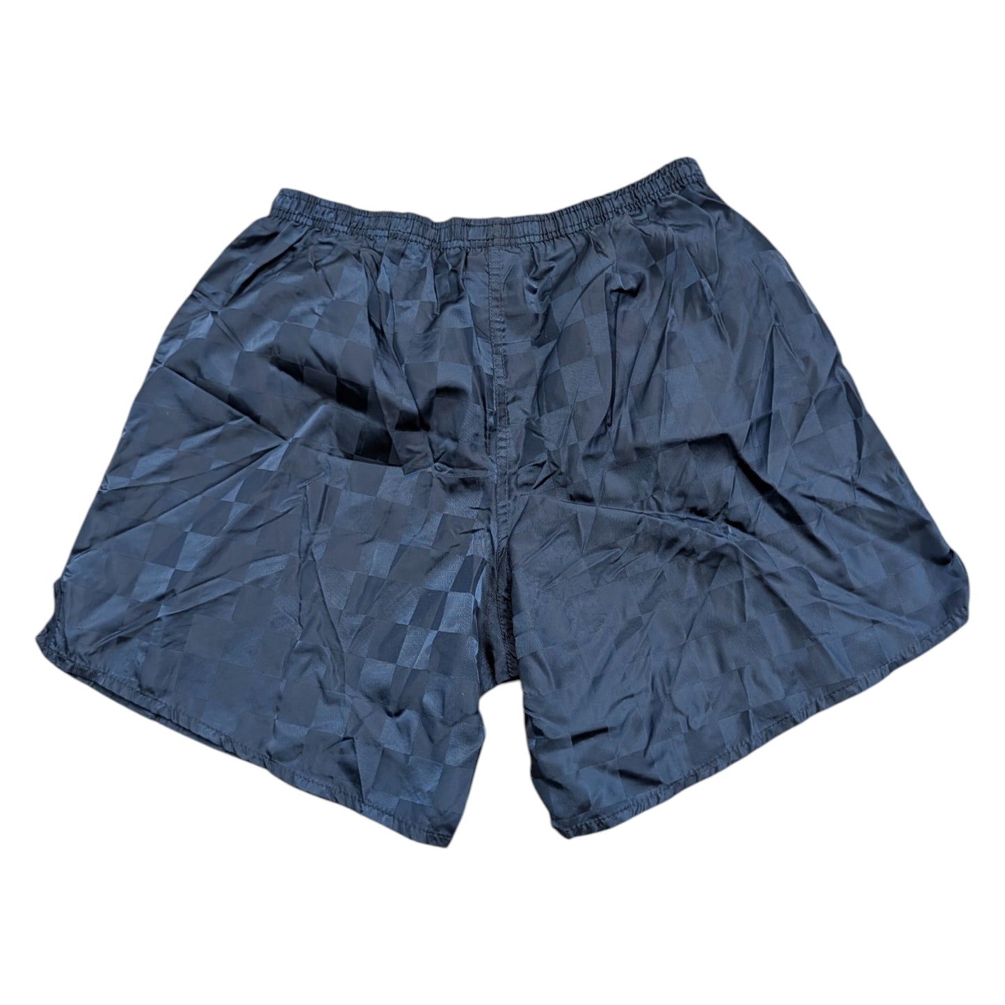 90s Blue Checkered Nylon Athletic Shorts