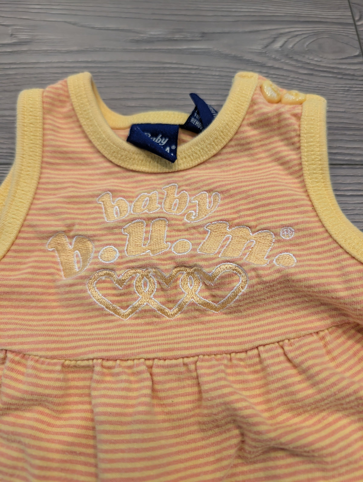 90s Youth Baby B.U.M Striped One Piece Romper
