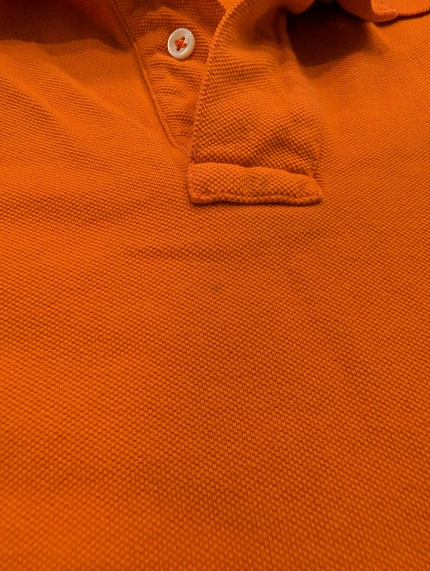 90s Ralph Lauren Solid Orange Polo Short Sleeve shirt