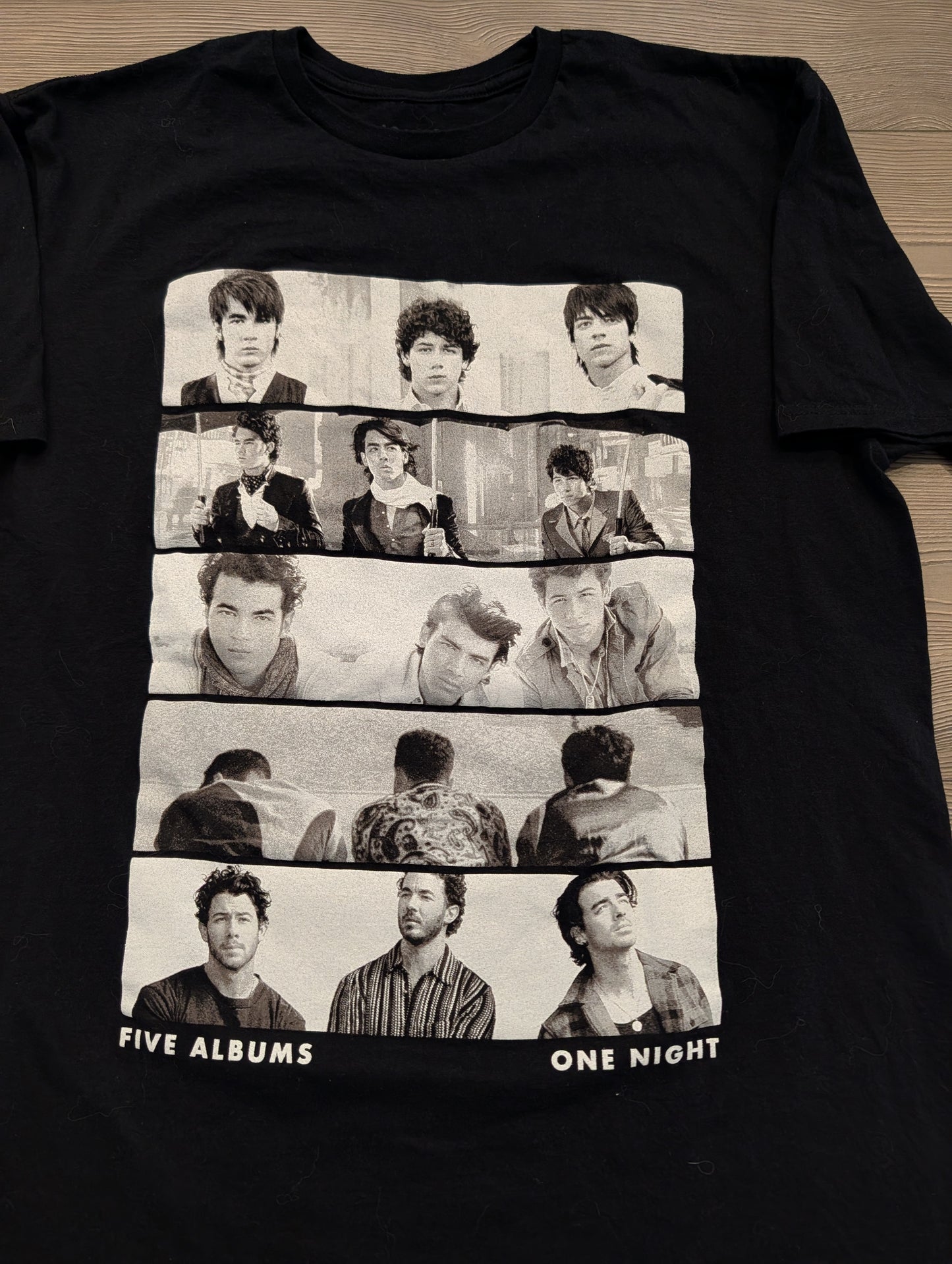 2023 Jonas Brothers Five Albums One Night world tour t shirt