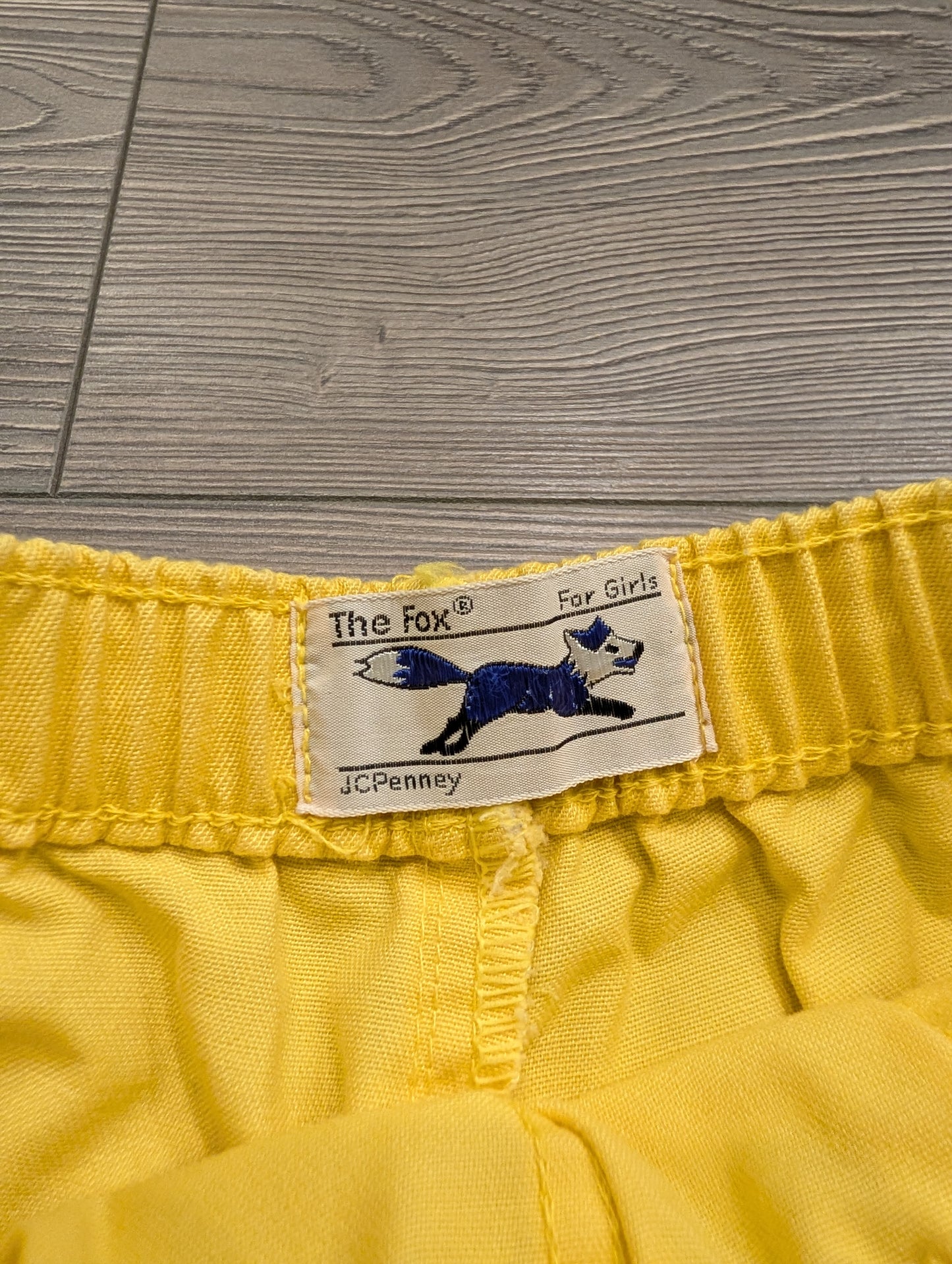 80s Youth Solid Yellow Shorts
